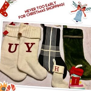 Festive Christmas Stockings Set